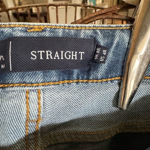 Boden patch pocket straight leg jeans High Rise Women’s Sz US 4R - Picture 2 of 5